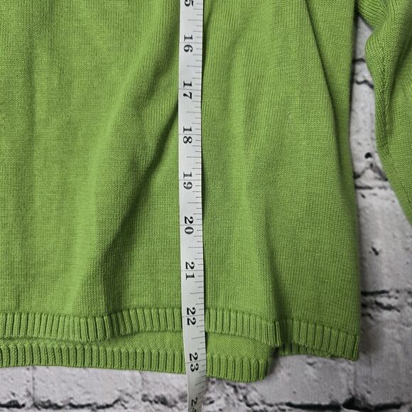 Vintage Cherokee Green Small Button Cardigan Sweater New 100% Cotton Size Large - Picture 9 of 9